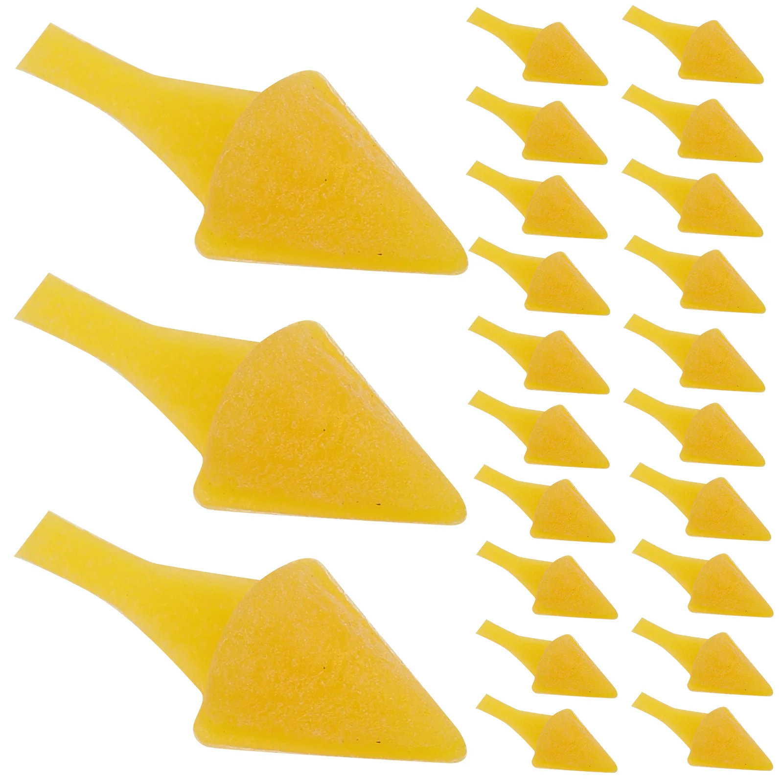 100 Pcs Little Yellow Chicken Mouth Owl Beak Stuffed Animal Manual Duck Plastic Mask Mini Snowman Nose