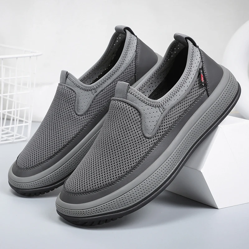 Men Casual Sneakers Summer Breathable Sports Shoes Lightweight Outdoor Mesh Mans Sneaker Slip-on Walking Male Footwear New Sale