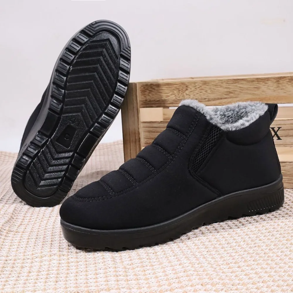 

2026 Men Boots Waterproof Winter Boots Lightweight Snow Boots Warm Fur Men Shoes Unisex Ankle Boots Slip on Casual Shoes