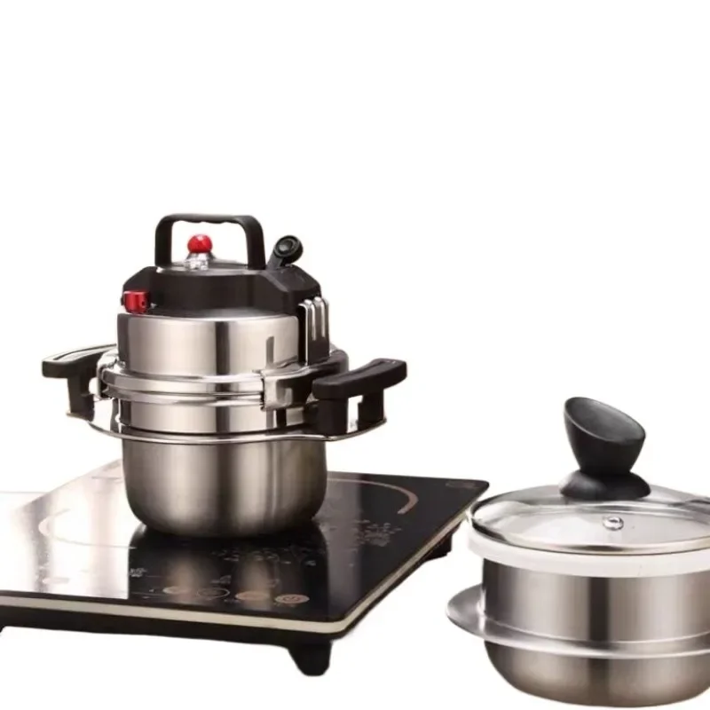 Mini 304 Stainless Steel Pressure Cooker for Gas and Induction Cookers, Portable and Durable, perfect for 1-2 people