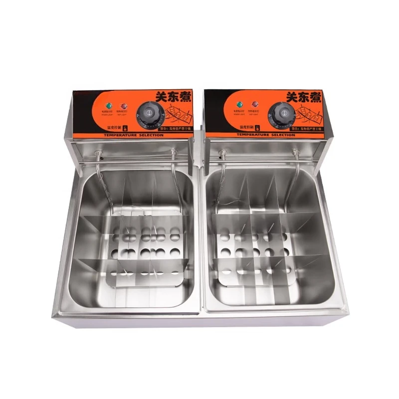 Oden cooking machine electric heating 12 grid Malatang pot commercial cooking stove string incense grid pot snack equipment