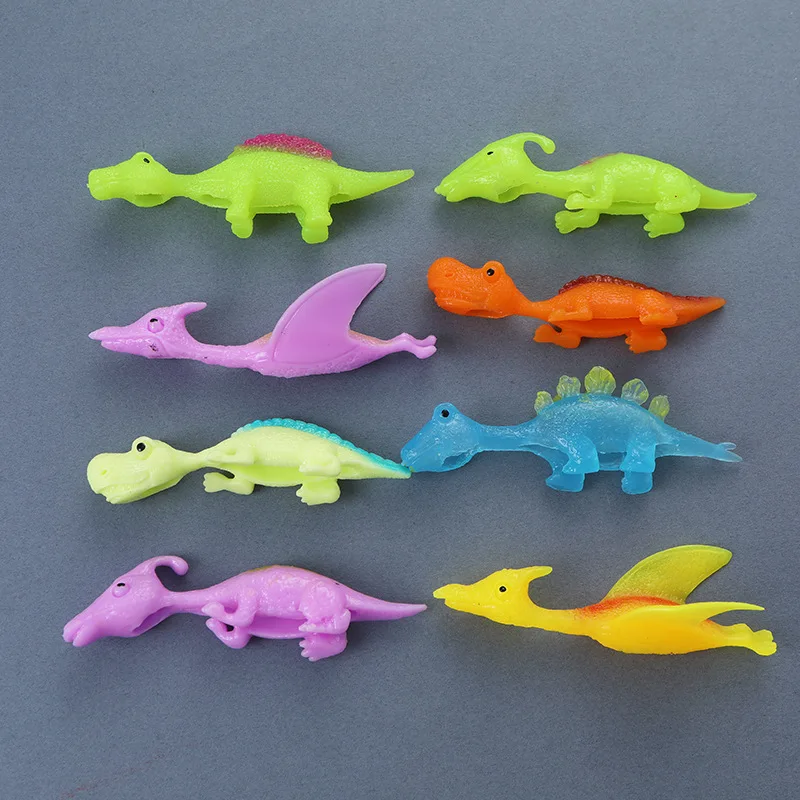 10Pcs Catapult Launch Turkey Slingshot Chick Elastic Flying Finger Sticky Toy Kids Birthday Party Favors Goodie Pinata Fillers