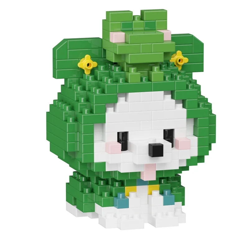 

Набор строительных блоков «Зеленый Пёс» из 325 деталей, развивающая игрушка-головоломка 3D STEM для детей, DIY, для подарков на Рождество, Хэллоуин, День рождения