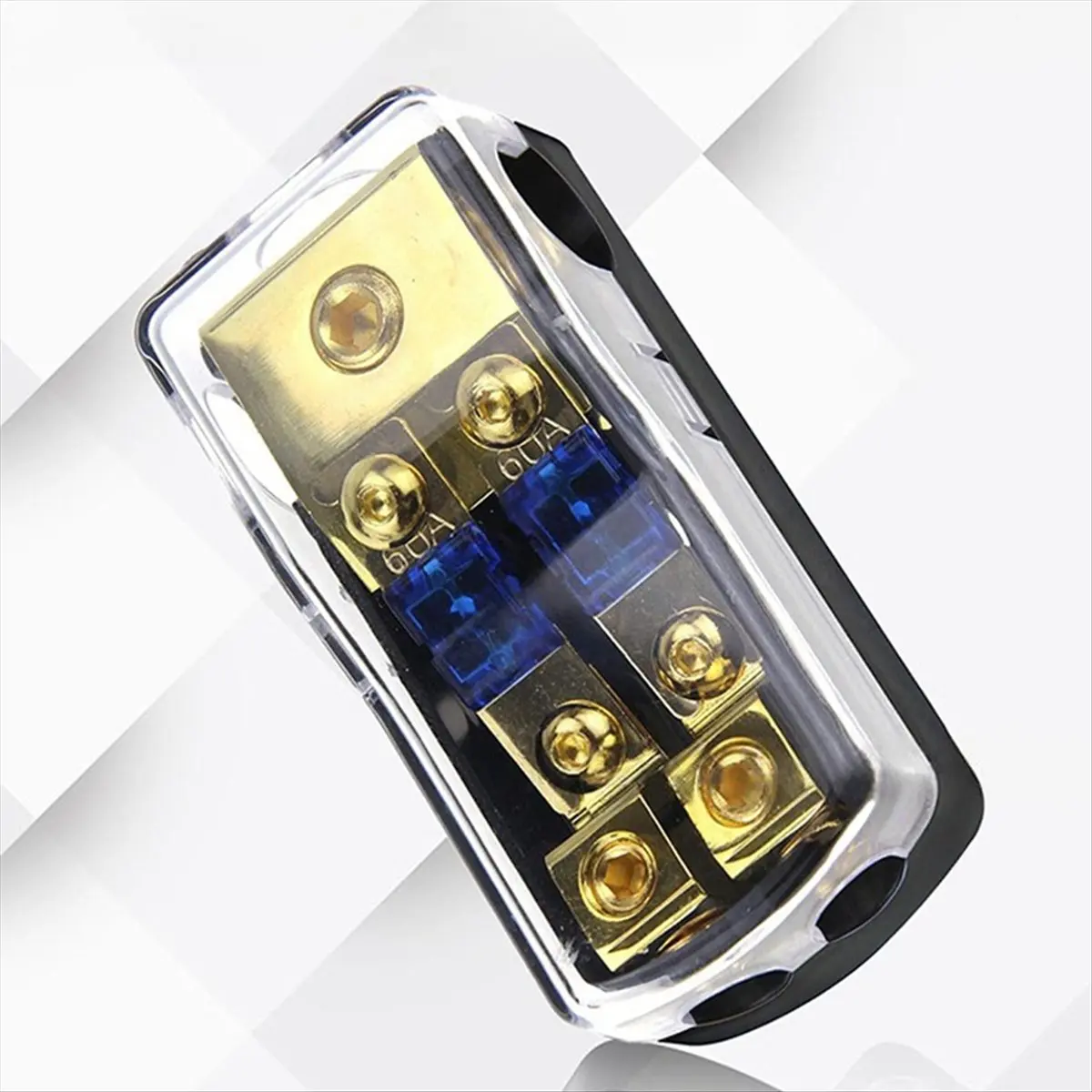 One-Out and Two-Power Power Supply Fuse ANL Fuse 60A Pure Copper Car Audio Power Cord Security Fuse