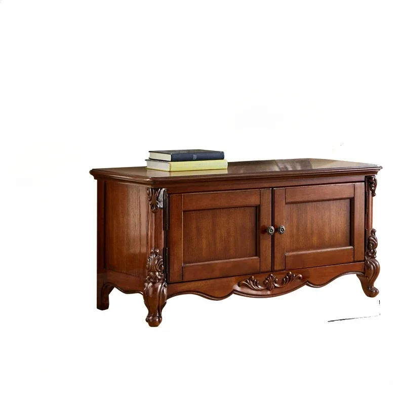 

Американский табурет из цельного дерева, табурет для обуви, шкафчик, многофункциональный табурет для обуви