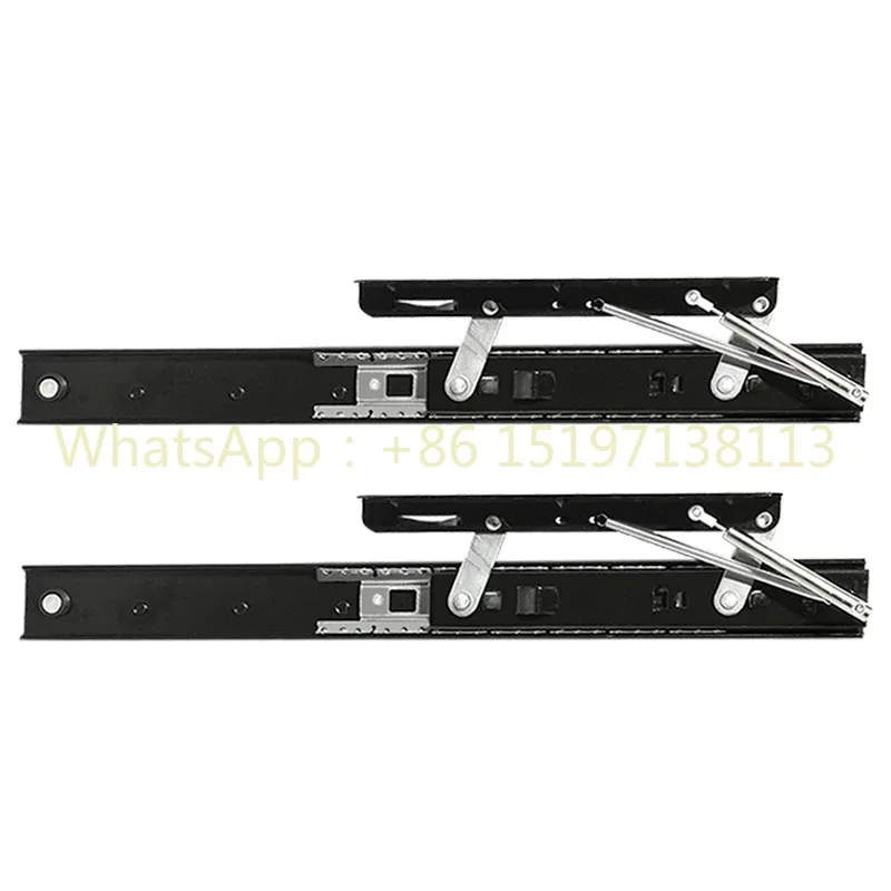 Folding table hardware accessories invisible rising pull table hidden bay window jumping platform guide rail extension
