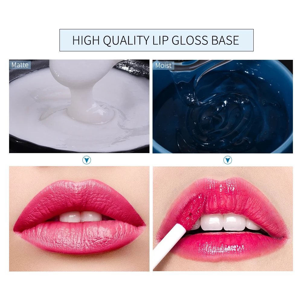 Brillo de labios Base Gel 200ml brillo de labios transparente envío gratis bálsamo labial hidratante brillo de labios para brillo de labios DIY Mater brillo de labios