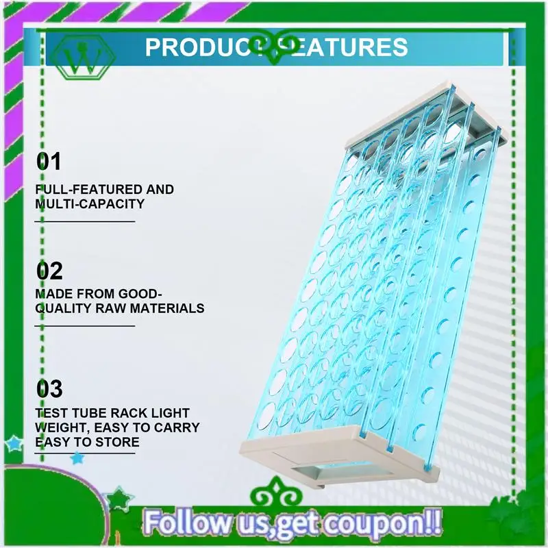 Zuverlässige 3PCS 18Mm 50-Well Ablage Labor Rohr Racks Reagenzglas Racks Zentrifuge Rohr Racks