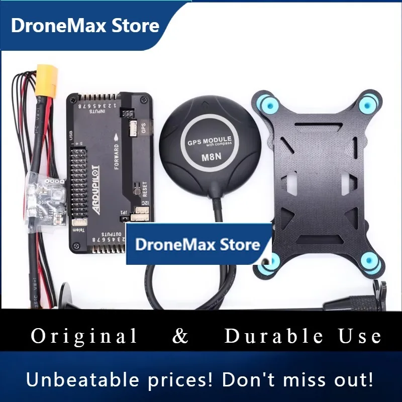 DroMaAPM2.8 APM 2.8 Flight Controller+M8N GPS Built-in Compass +power Module+gps Stand+shock Absorber For RC Quadcopter Multicop