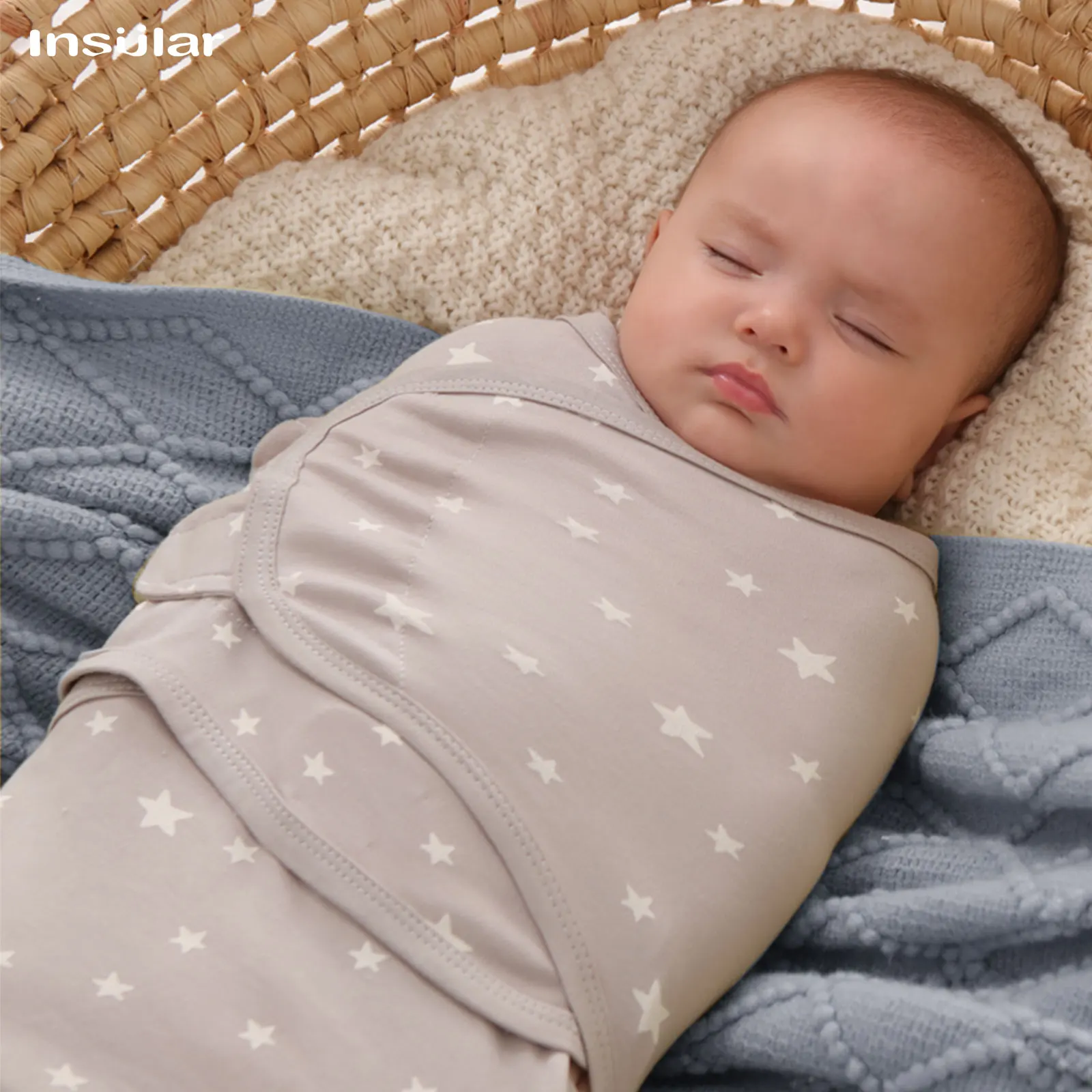 3 Piece A Suit INSULAR Cotton Baby Anti-shock Sleeping Bags Newborn Swaddle Wrap Bags Held By The Baby Anti-kick Spanned