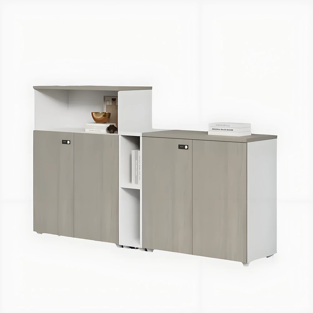 

Meeting Room Pantry Low Partition Office Tea Cabinet Staff Wood Office Fill Storage File Cabinet with Plant Box