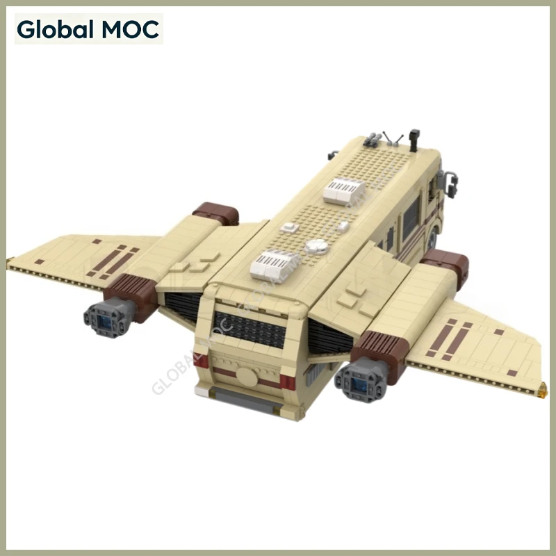 Legendary Ship Modular Building Blocks, Sci‑Fi Space Craft Diorama MOC Set Spaceship Collectible Construction Toy view 5