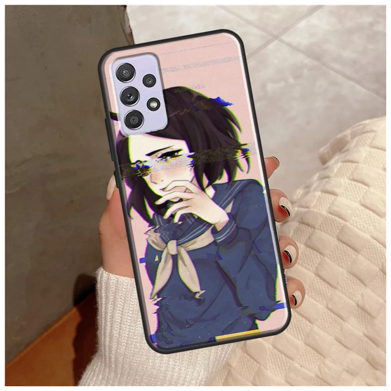 Vaporwave Glitch Anime Case For Samsung Galaxy A14 A34 A54 A12 A22 A32 A42 A52 A13 A23 A33 A53 A50 A51 A71 Cover