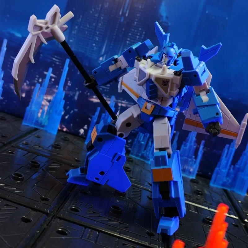 In Stock Iron Factory Ex67 Blue Bat Destron Combiner Small-Scale Mecha Transformation Toy Gift