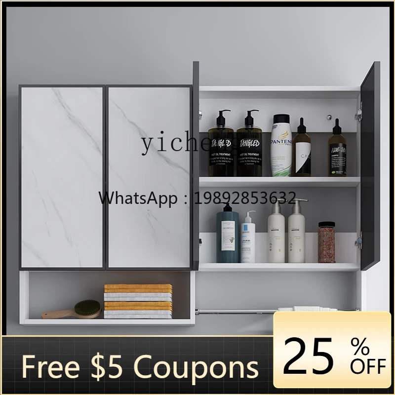 Kitchen Wall Hanging Cabinet Shelf Storage Space Aluminum Hanging Cabinet Balcony Bathroom Hanging Cabinet