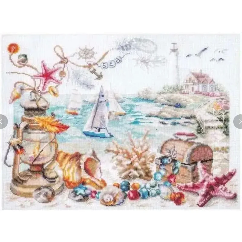 8303-4 Cross Stitch Sets Cross Stitch Paintings 14ct 18ct Stich Cross Stitch Kit Embroidery Needle Arts Craft Complete Kit Hobby