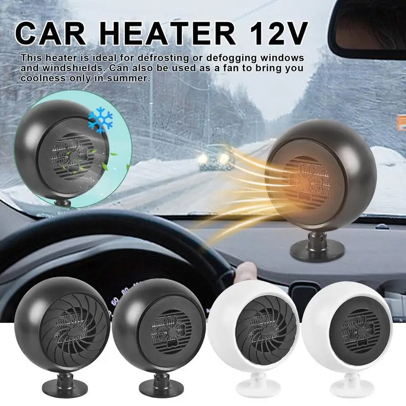 

12V Defrost Heater 360 Degree Rotation Car Electric Cooling Device 12V Fast Cooling Fan Defogger Defroster For SUVs Vehicles