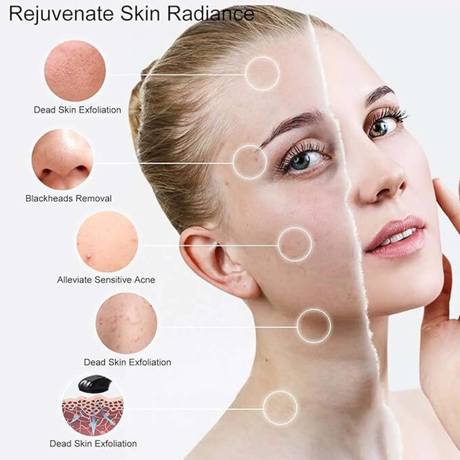 فرشاة وجه سيليكون على شكل مخلب قطة ، جهاز غسل يدوي خفيف ، مقشر لإزالة الجلد الميت #2