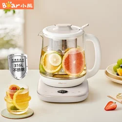 Health Pot Household Multi-function Electric Kettle 316 Stainless Steel Heating Plate Tea Maker High Borosilicate Glass Pot Body