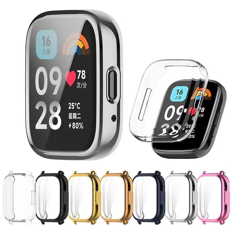 �y�Z�[�����z�X�N���[���v���e�N�^�[�J�o�[ Xiaomi Redmi Watch 5 �A�N�e�B�u/���C�g�P�[�X TPU �X�N���[���v���e�N�^�[�P�[�X�V�F���o���p�[�J�o�[���v�A�N�Z�T���[