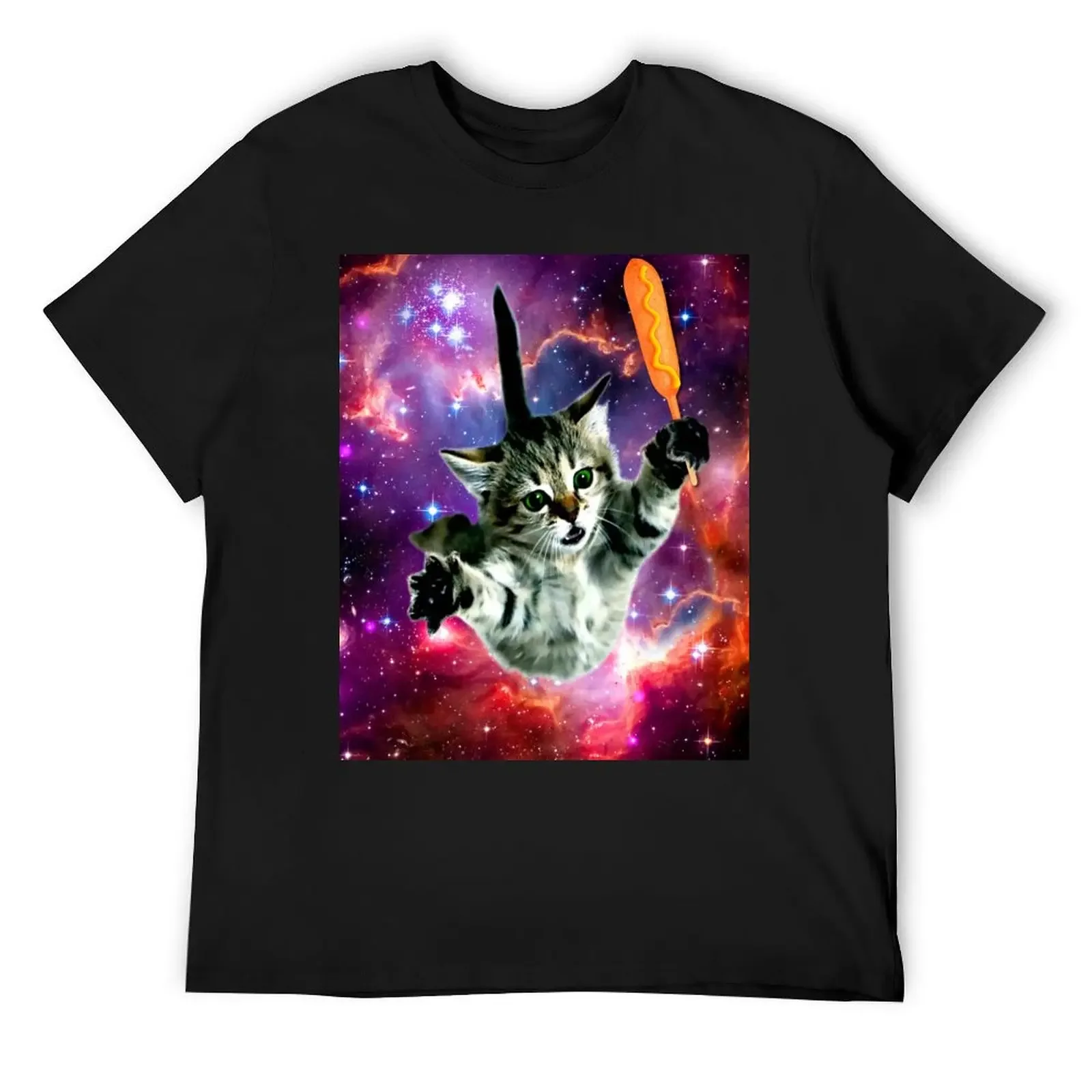 

Corn Dog Cat In Space T-Shirt sweat customs mens graphic t-shirts funny