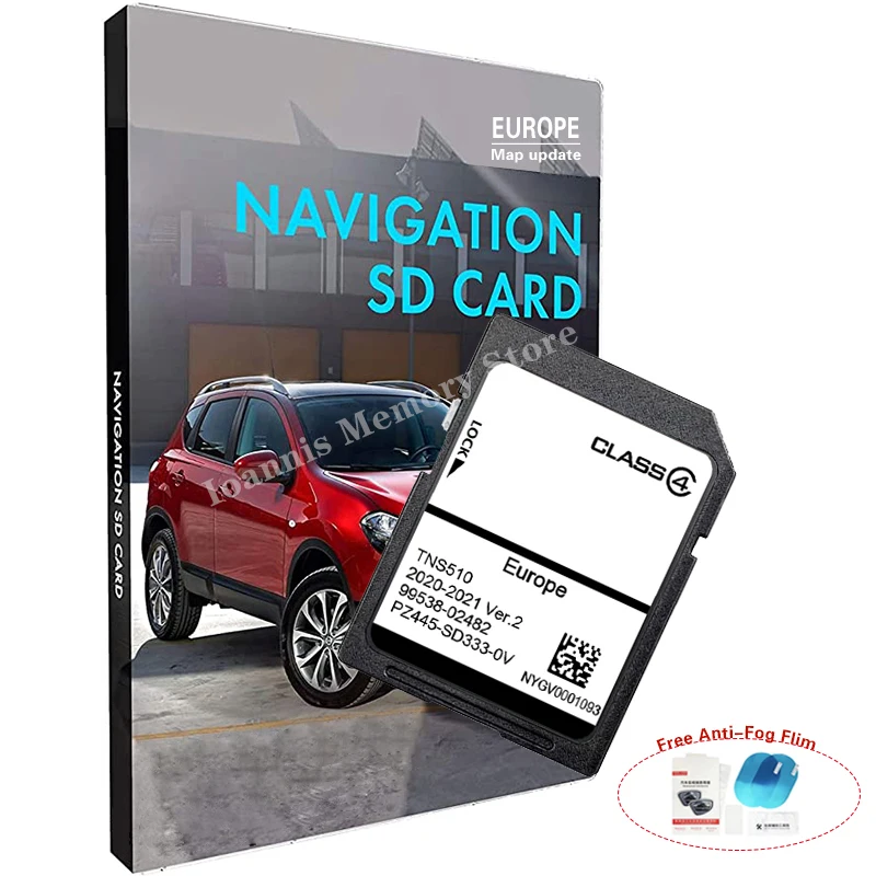 for Toyota Navigation SAT NAV Map SD Card 2021 Version2 for TNS510 UK & Europe