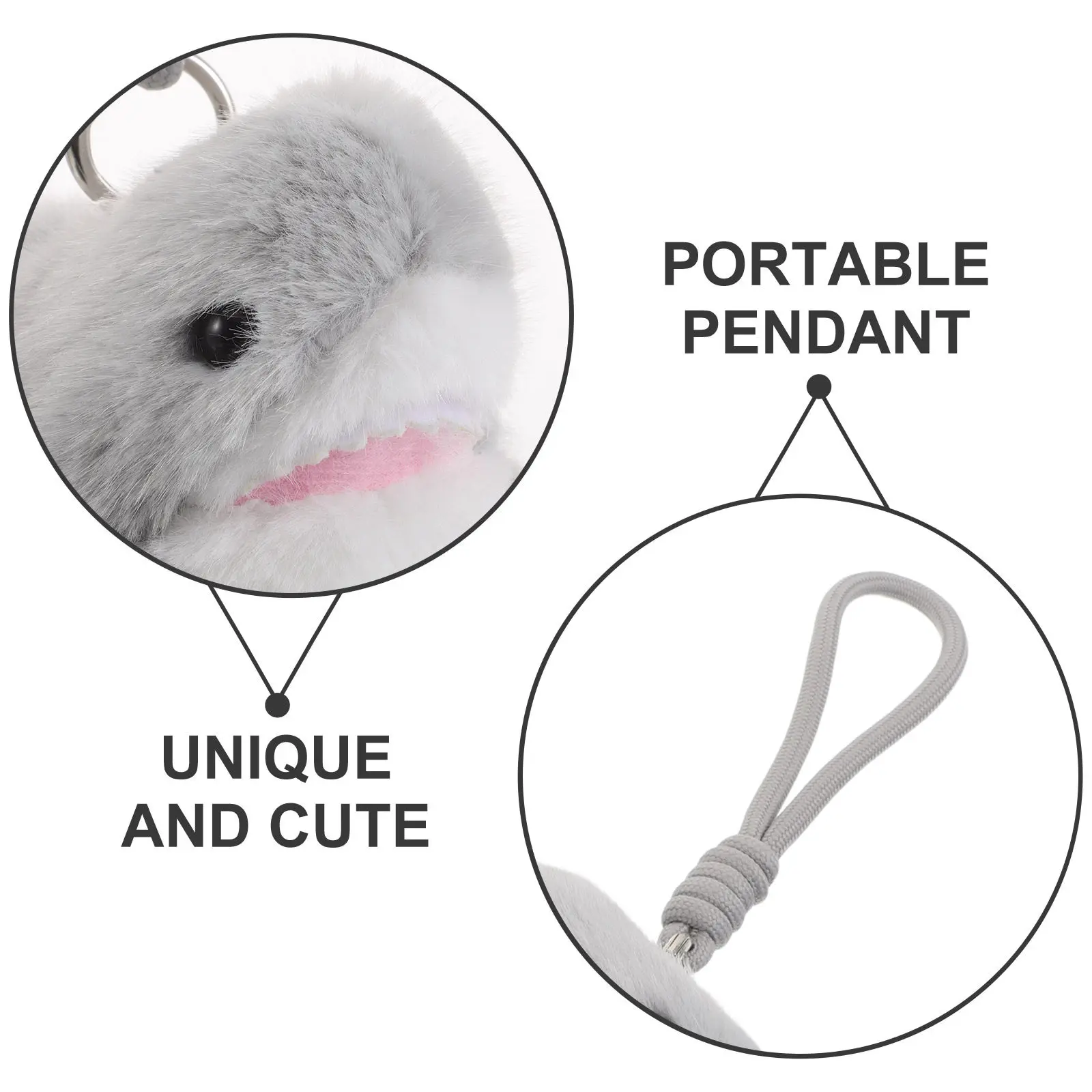 1 szt. Brelok w kształcie wieloryba, miękka pluszowa zawieszka do toreb, plecaków, torebek, dekoracja do zawieszenia, kawaii, morski, czarny