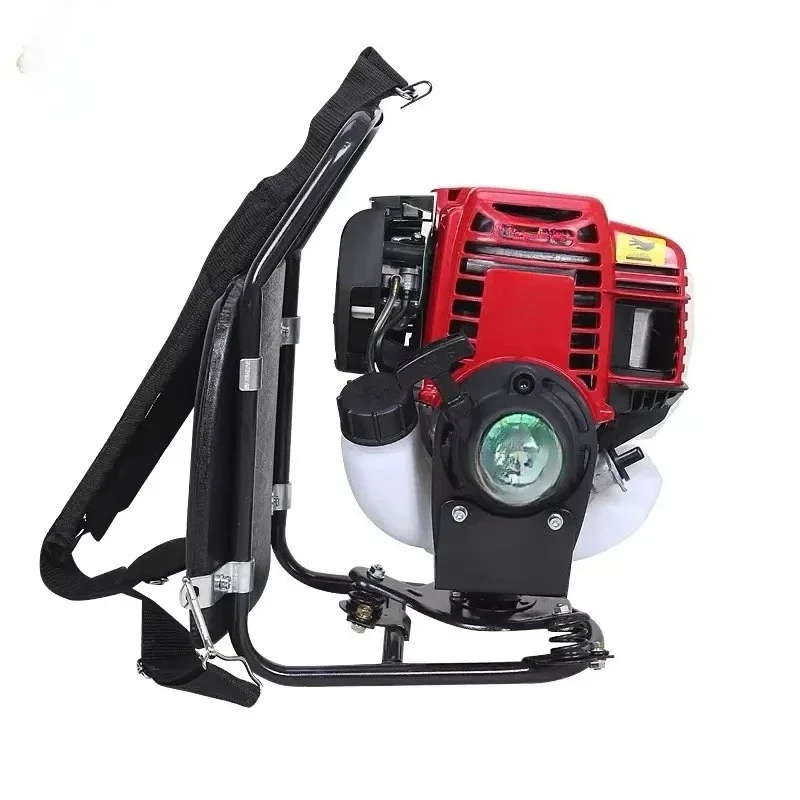 powered grass harvester and wood cutter with core motor components High productivity lawn mower