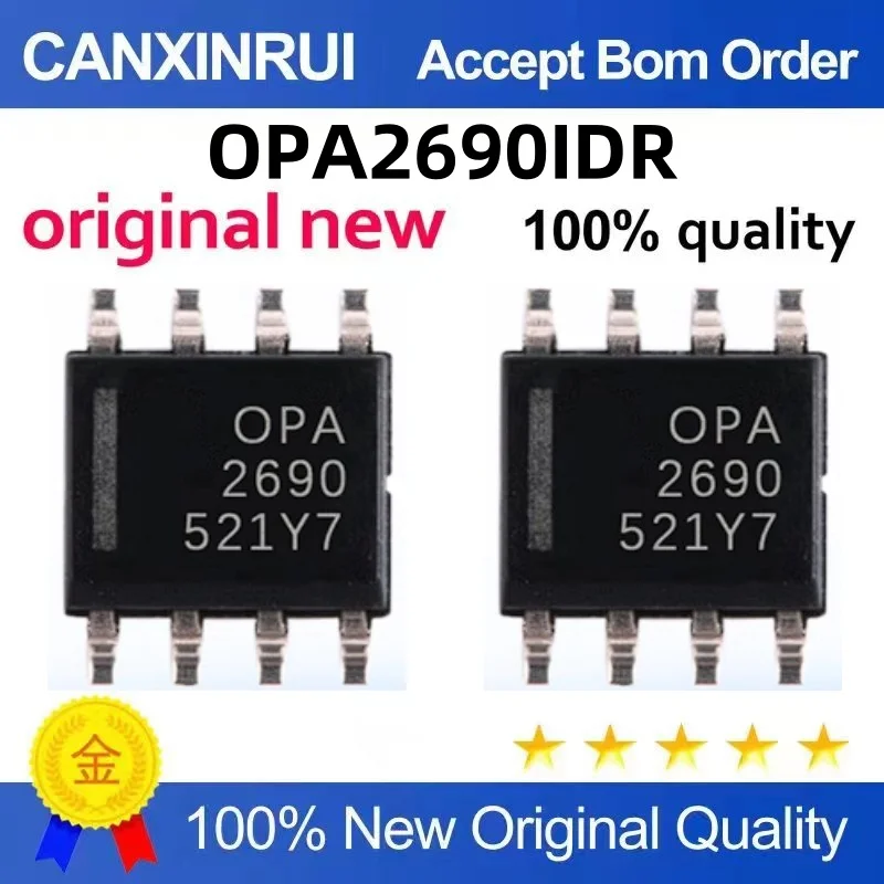 （10 pieces）OPA2690IDR OPA2690 SOP-8 Voltage Feedback Operational Amplifier Chip