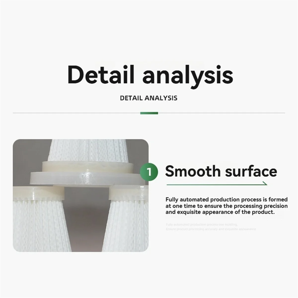 FZFZ 10PCS Filtro piegato HEPA modello LY002XL Parti di ricambio per aspirapolvere portatili Filtrazione migliorata