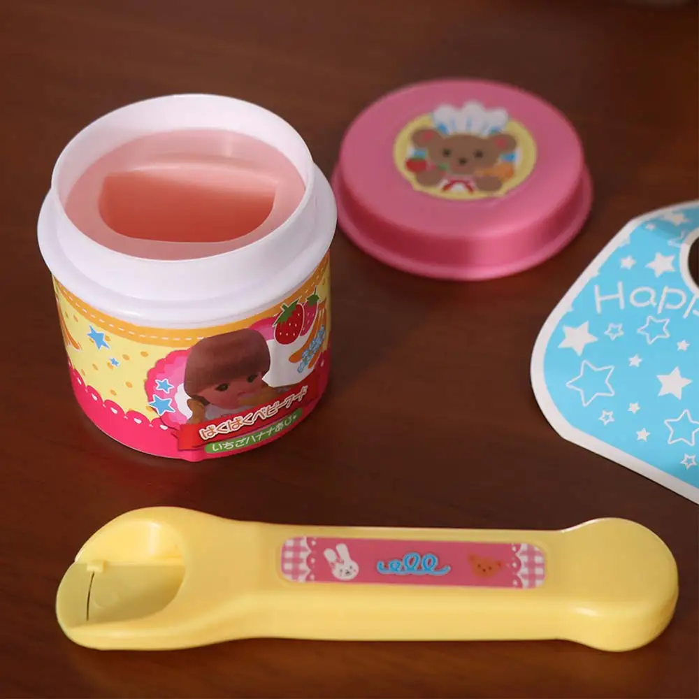 Set Gioco di Simulazione Pudding Rosa, Giocattolo Educativo per Bambini, Gelatina di Fragola, Gioco di Ruolo, Regalo per la Casa delle Bambole