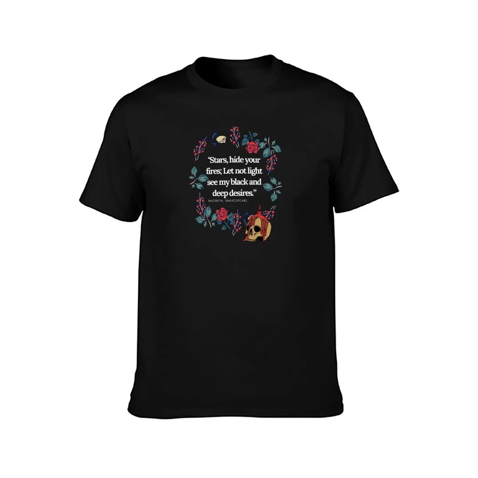 Macbeth Shakespeare literary quotes T-Shirt Summer Casual Cotton Tee Oversized Streetwear Tops Vintage Graphic Print