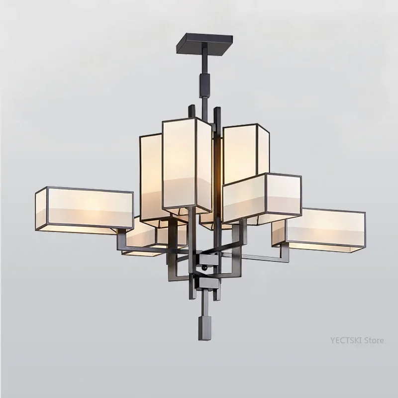 

GHEUVNJ New Chinese style modern minimalist dining room, bedroom, study, sales office, hotel lobby, villa, club, pendant light