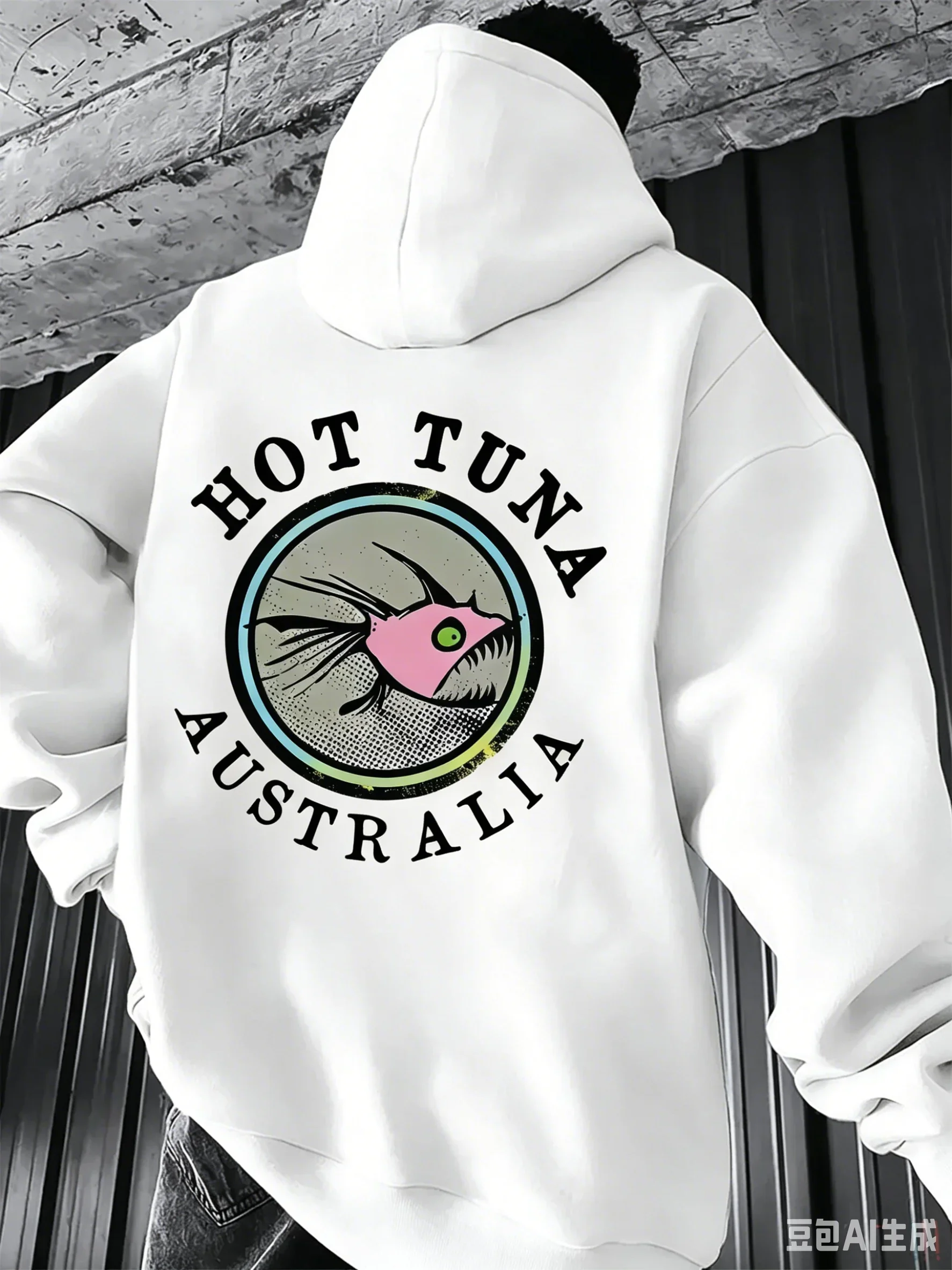 Fish Hoodie Unisex Tuna Australia Fishing Surf Ocean Beach Summer Retro Badge Funny Vintage Oversized Casual Sport Sweatshirts