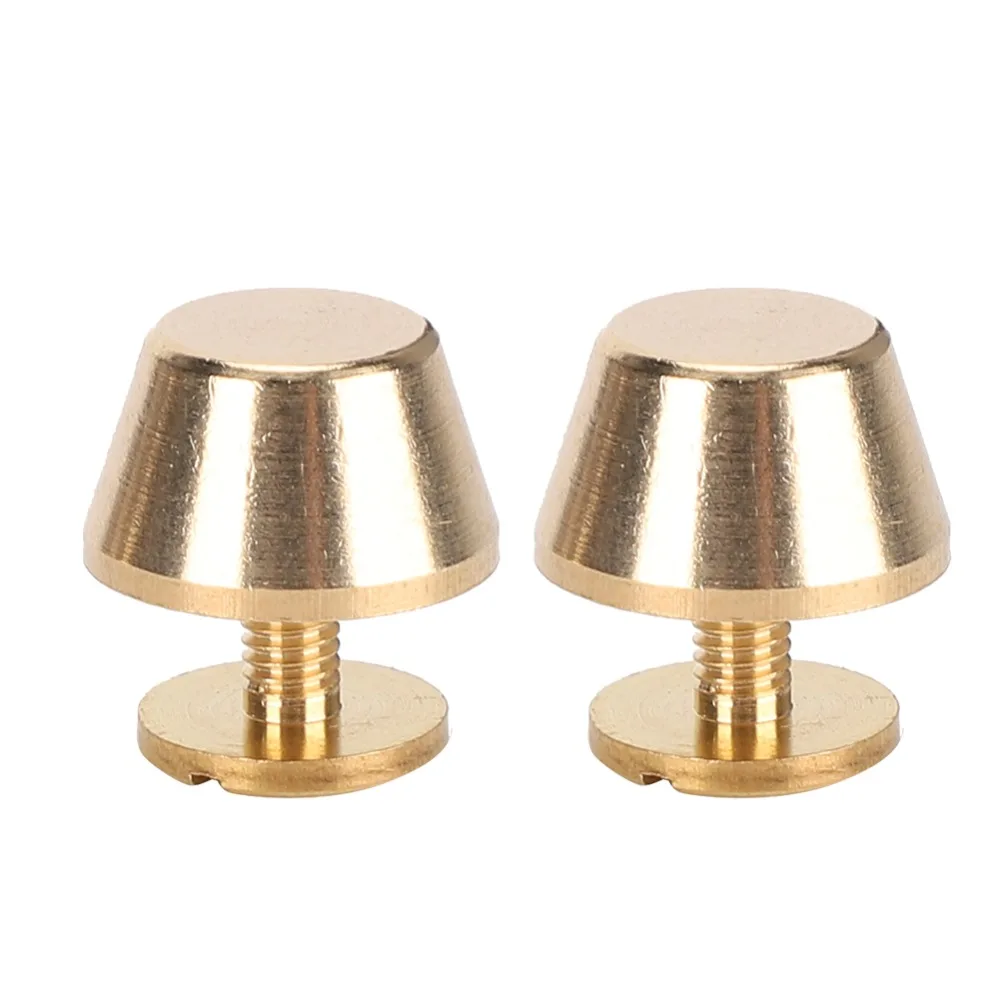 10Pcs 12mm Flat Stud Rivet Brass Material Nailhead Style Handbag Rivet Stud Flat Head Design Purse Nailhead Rivet For Purse