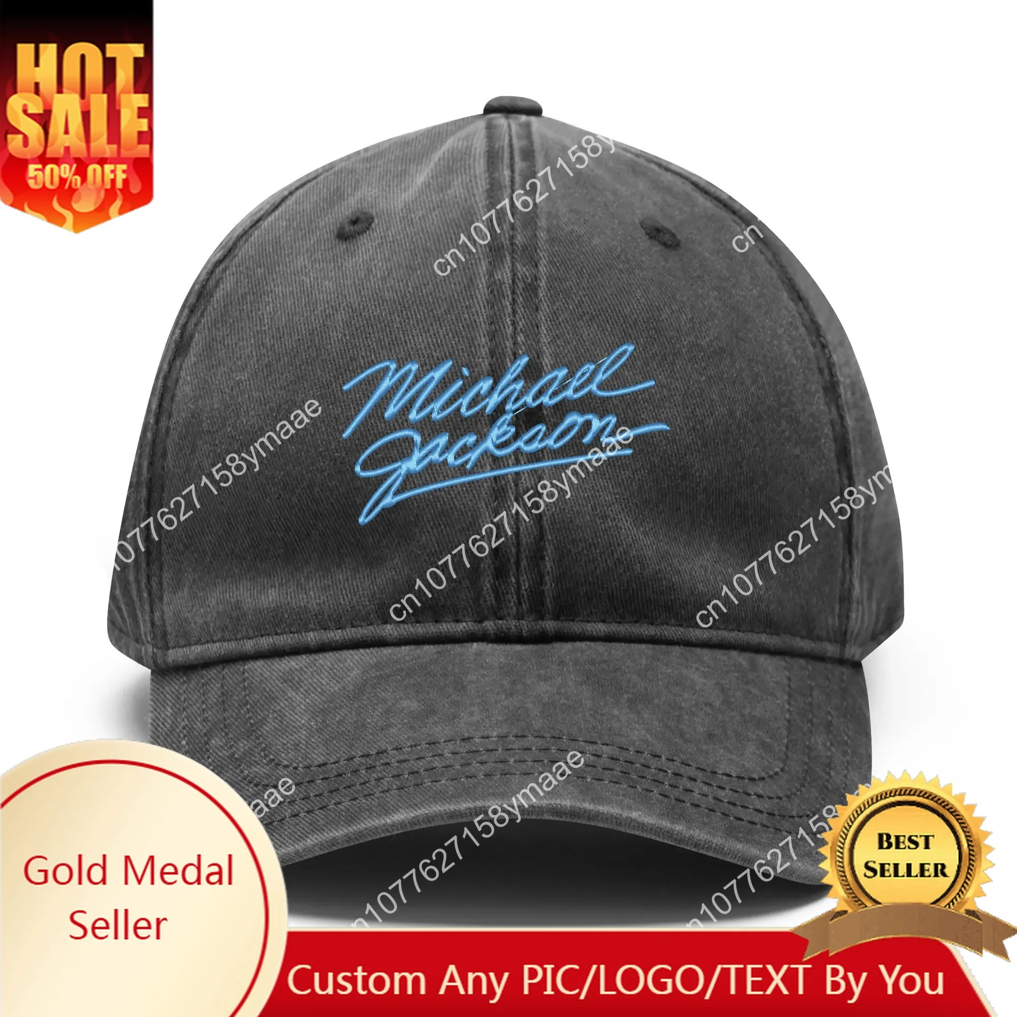 Michael Jackson Embroidery Hats Mens Womens Sports Baseball Hat Customized Made DIY Caps Personalized Text Cowboy Trucker Cap