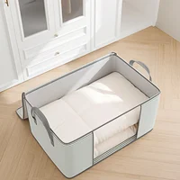Grand sac de rangement pliable pour la maison, sac de rangement pour vêtements, couette et articles divers, gain de place, haute capacité de charge 2