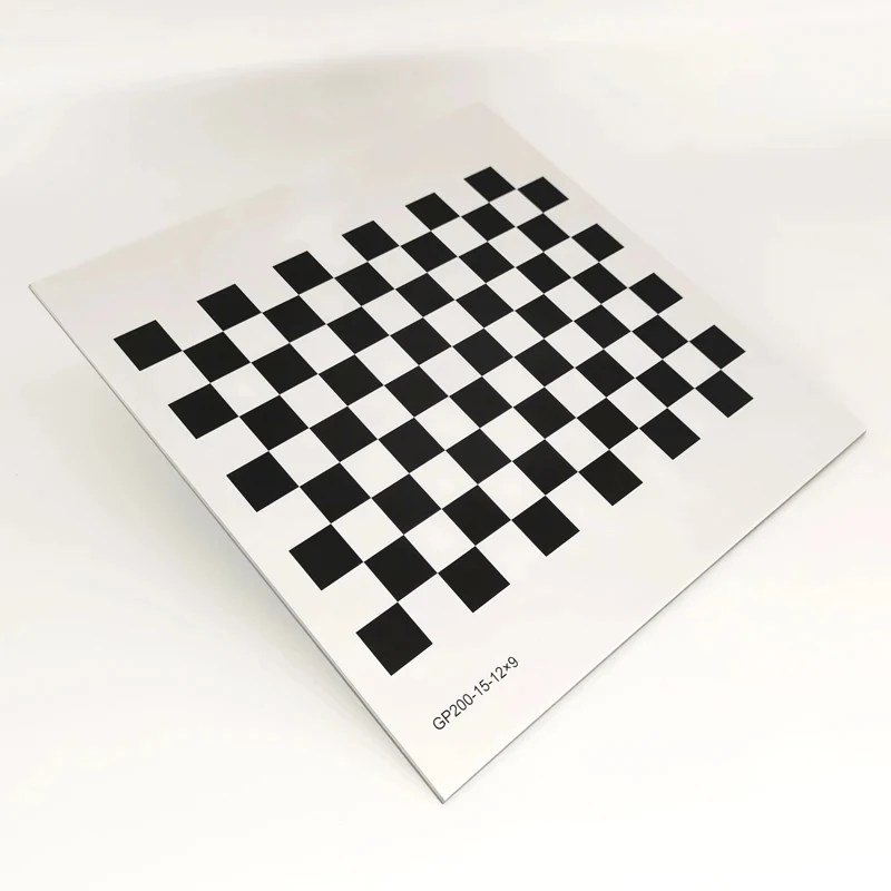 Camera Plate Alumina Checkerboard Diffuse Reflection Non-Reflective 12*9 Square Visual Optical Calibration GP