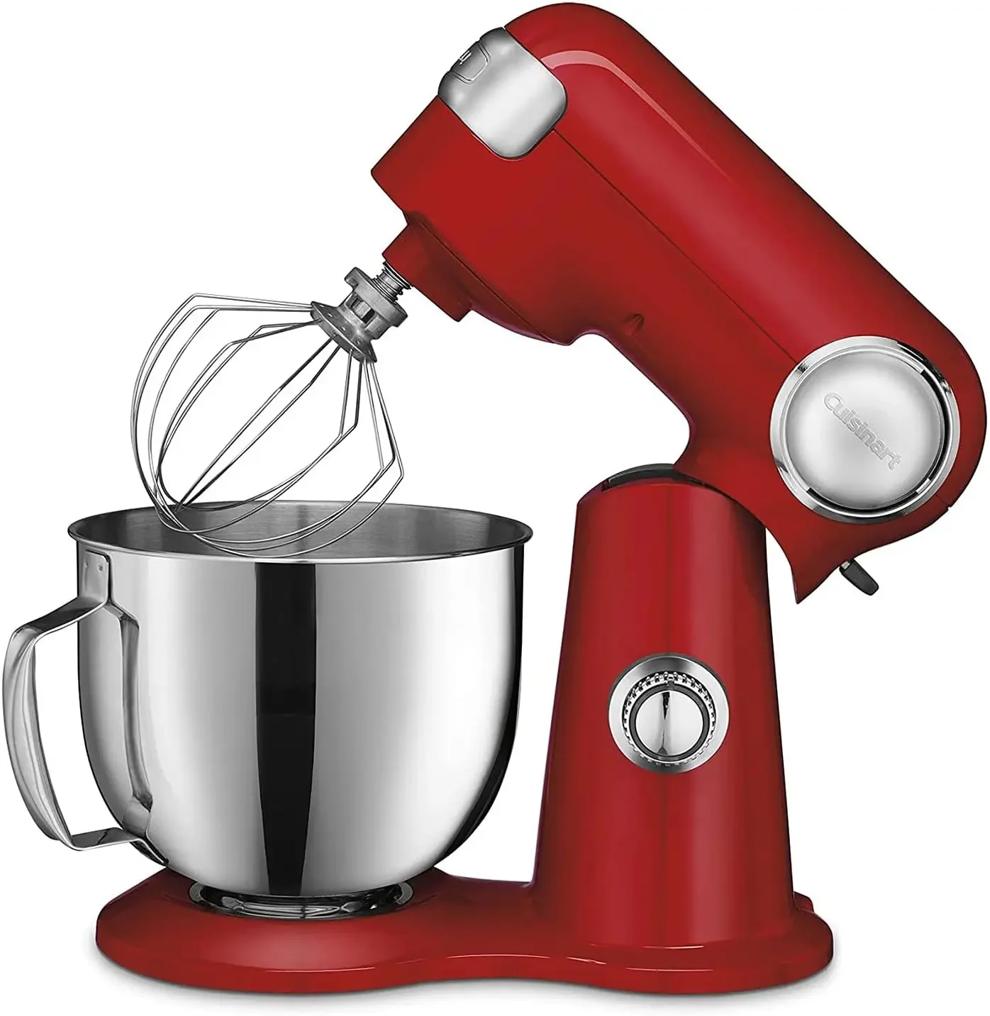 Stand Mixer, 12 Speed, 5.5 Quart Stainless Steel Bowl, Chef’s Whisk, Mixing Paddle, Dough Hook, Splash Guard w/ Pour Spout, Ruby