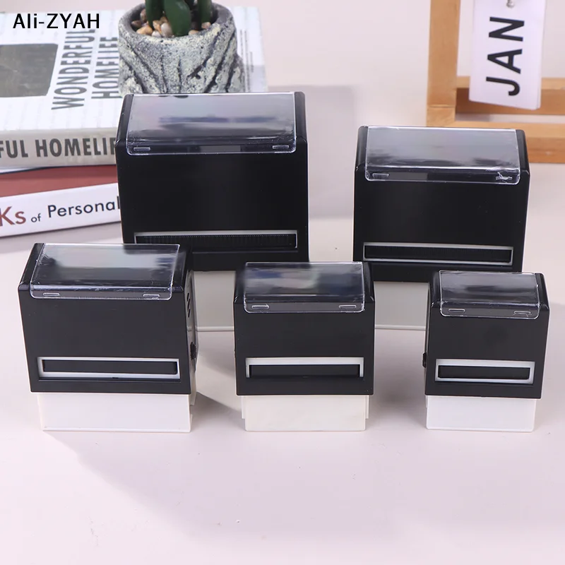 【AH】Selbstfärbender Stempel, personalisierbar, selbstfärbender Geschäftsadressen-Wachssiegel, Namensstempel, Kunsthandwerk, personalisierte Stempel