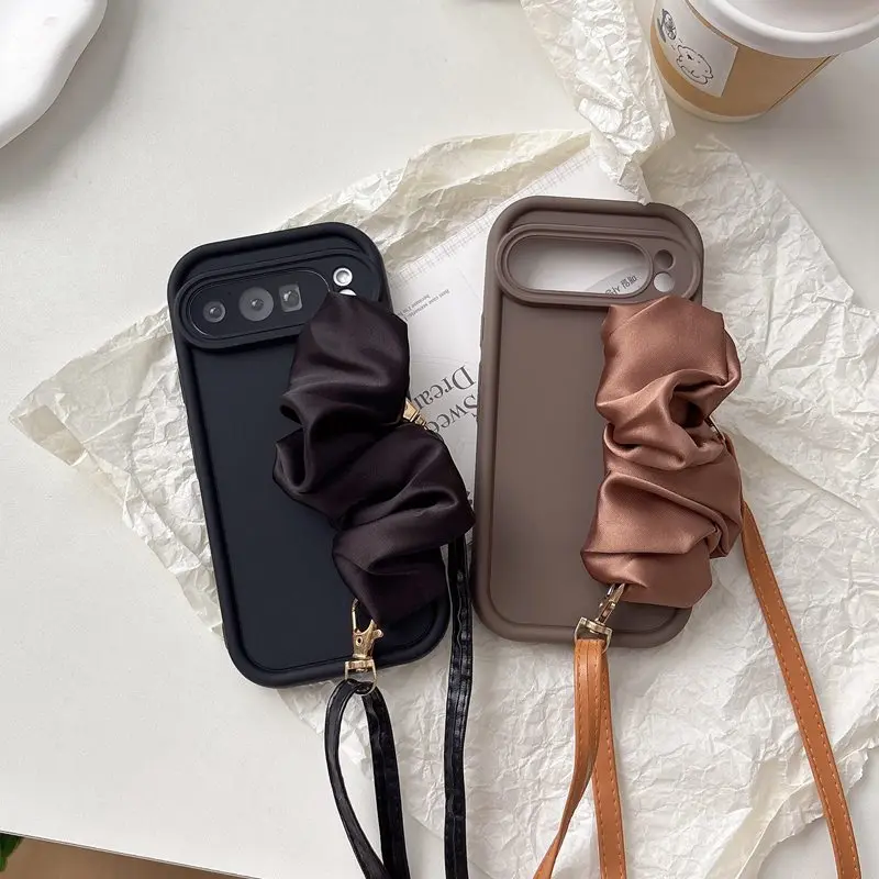 

Чехол для телефона с шелковым шарфом и браслетом для OPPO A5X A3X A3 A5 Pro 5G 4G Reno 10 11 12 13 14 Pro 14F 13F 12F 11F 2F Мягкий веревочный чехол