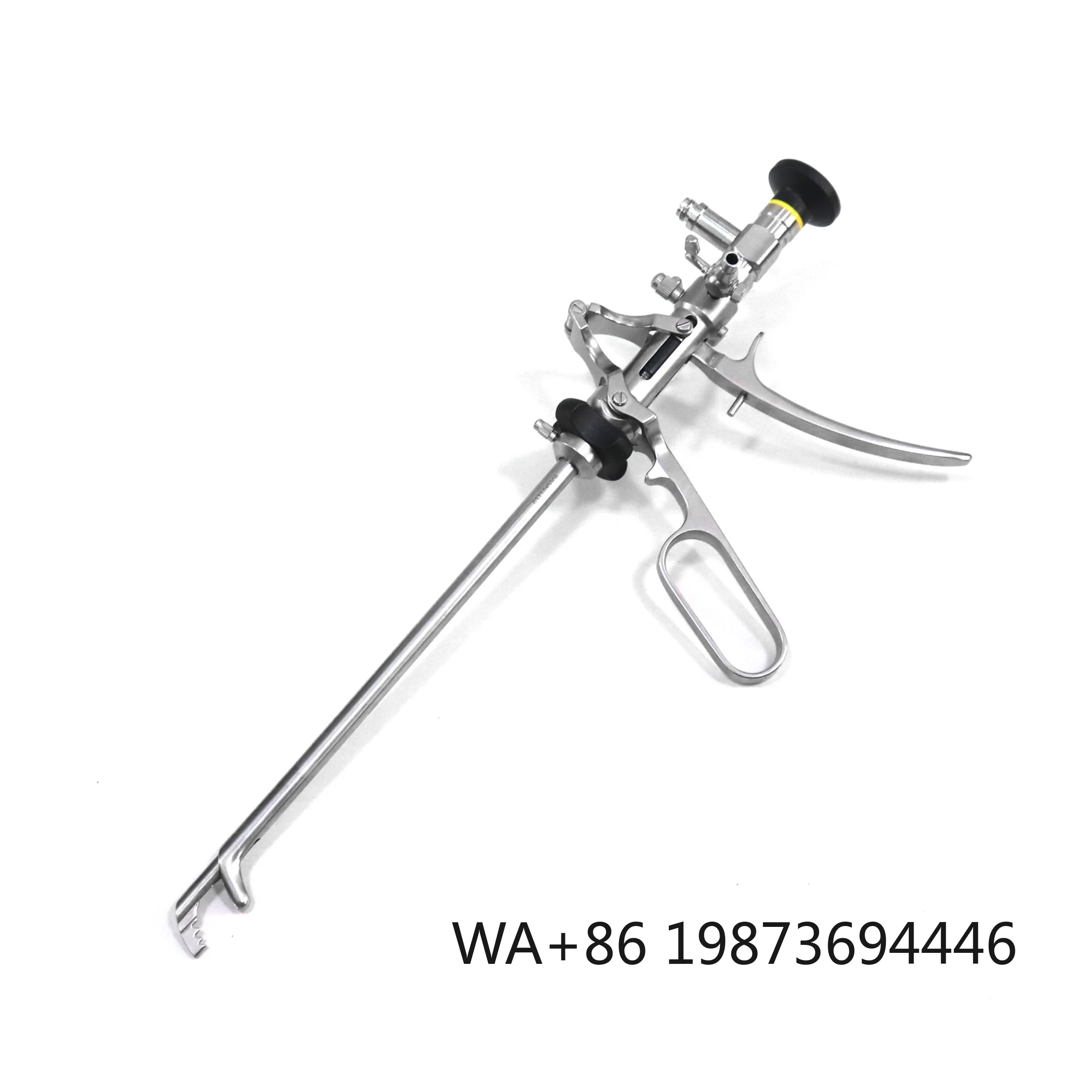 Set with visual obturator, professional  punch instrument for urological lithotripsy surgery