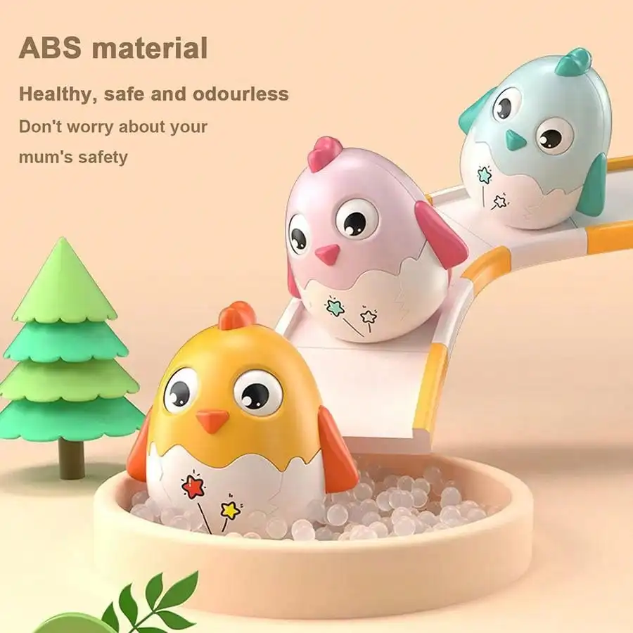 

Educational Toys Round Chicken Tumbler Bell To Cultivate Baby'S Emotional, Visual And Intellectual Development Children'S Toys