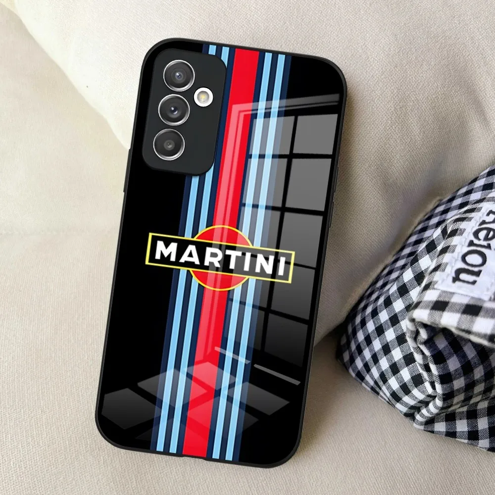 Racing Martini Phone Case for Samsung S24 Ultra S23 S22 S20 Fe S21 Plus Galaxy A54 A34 A24 A53 Note 20 Glass Cover