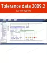 2024 Hot Software Tolerance Data 2009.2 Auto Repair Data with Free Keygen Unlimited Installation send by USB Flash Hard Disk