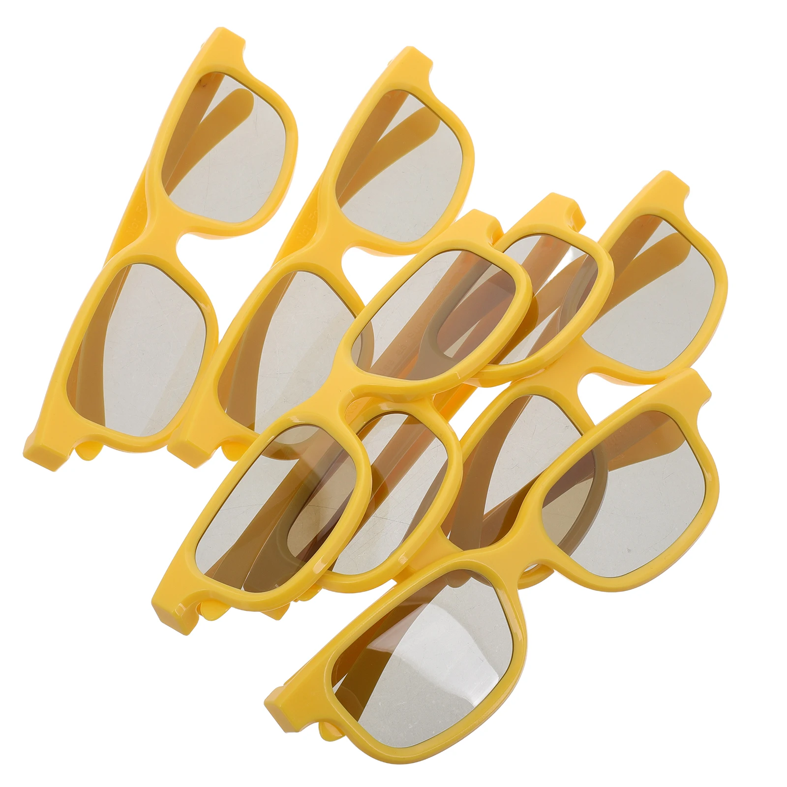 

6 Pcs Glasses Cinema Video Game Movie Plastic Viewing Durable Lightweight 3D Eyewear Portable Eyewear