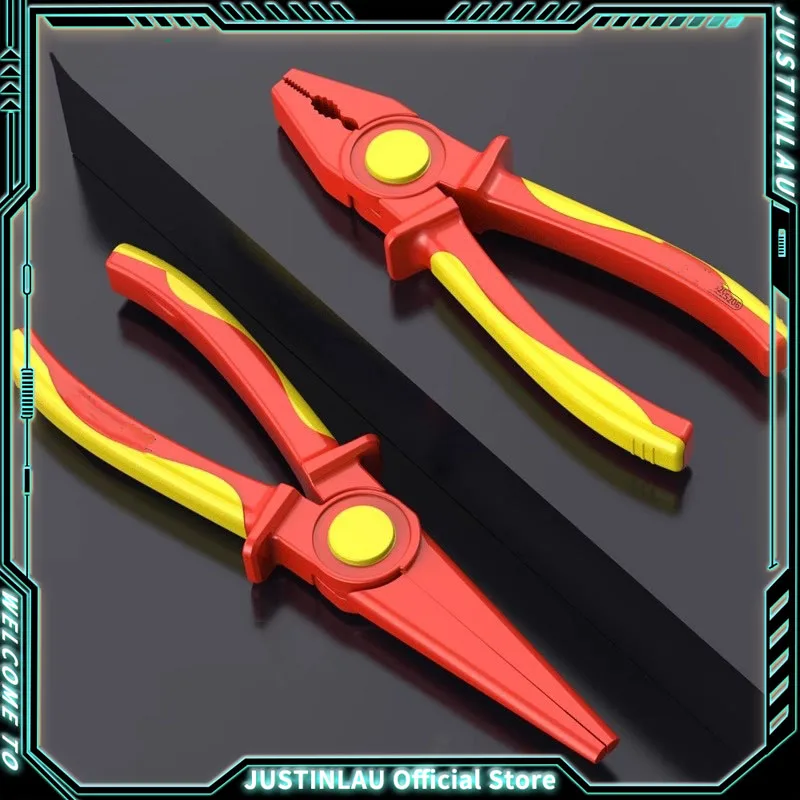 1Pcs Compact Electricians 1000V High Voltages Insulation Plastic Pliers with Ergonomic Handle for Circuit Breaking Hand Tool