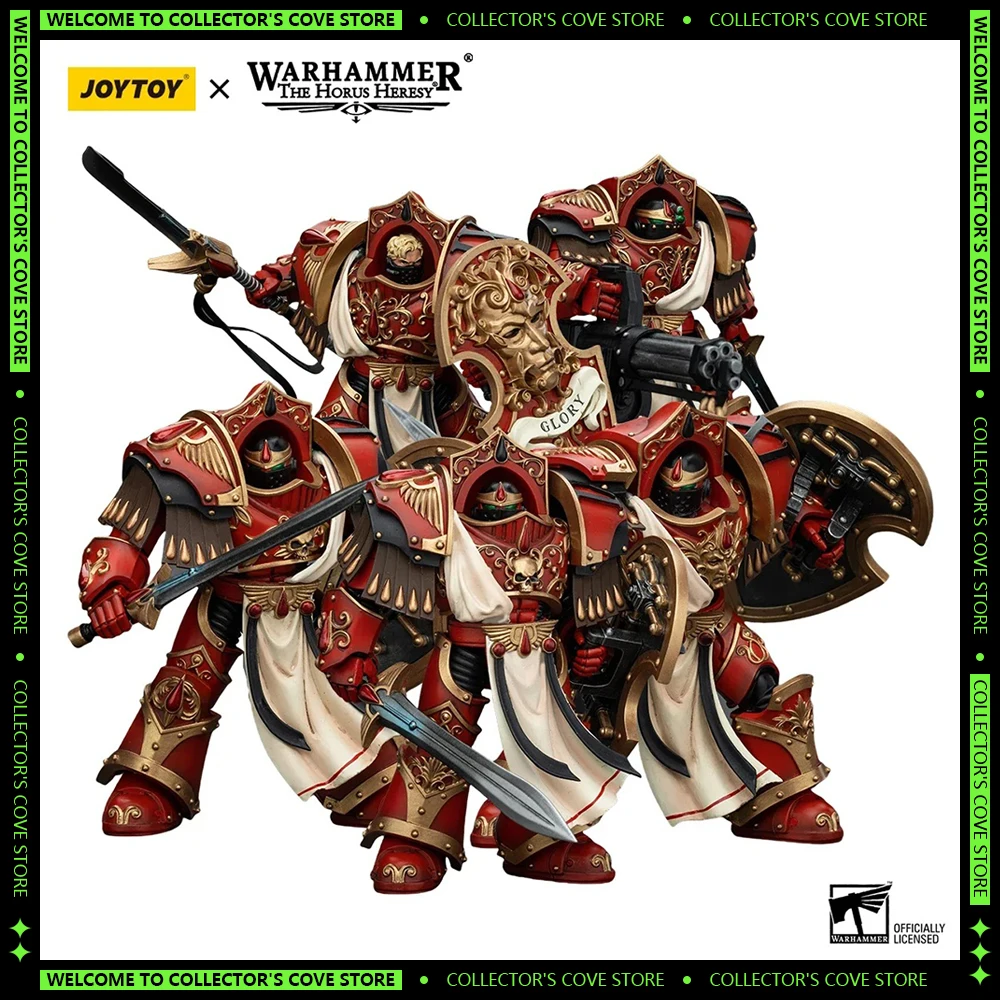 JOYTOY 13.6cm Warhammer 40k 1/18 Action Figures Blood Angels Figurine Crimson Paladins Squad Anime Figures Model Collection Toys