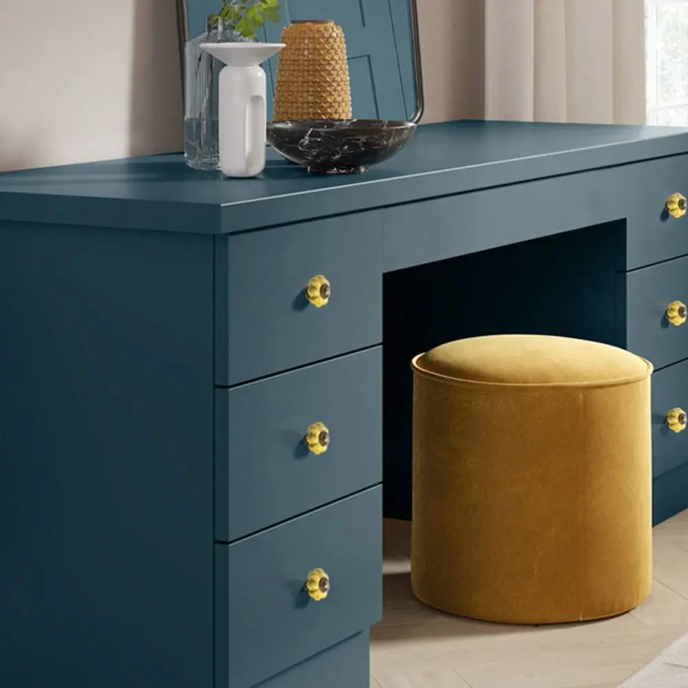 

Retro Single Hole Ceramic Pumpkin Handle Round European Style Door Pull Handles Vintage Cabinet Knob Kitchen