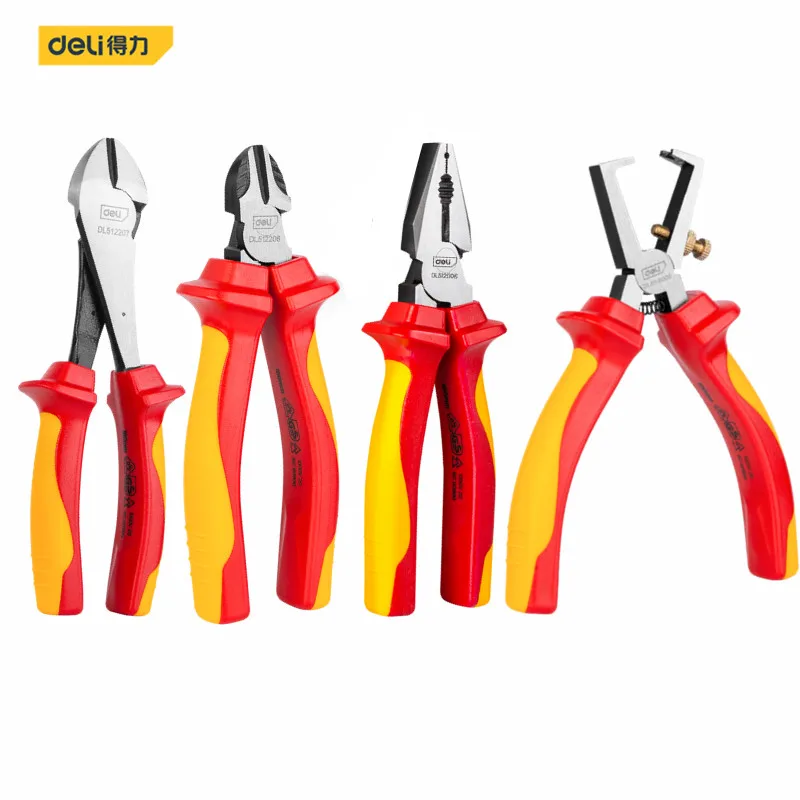 1Pcs VDE Diagonal Pliers Multifunctional Insulated Combination Pliers 1000V Long Nose Pliers Electrician Wire Cutters Hand Tools